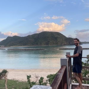 הנוף מהמרפסת של הגסטהאוס